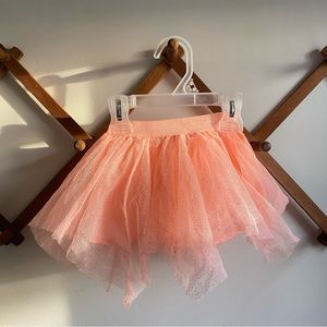 Tutu Skirt Glittery Baby Girl Toddler Orange Pink 12 Months